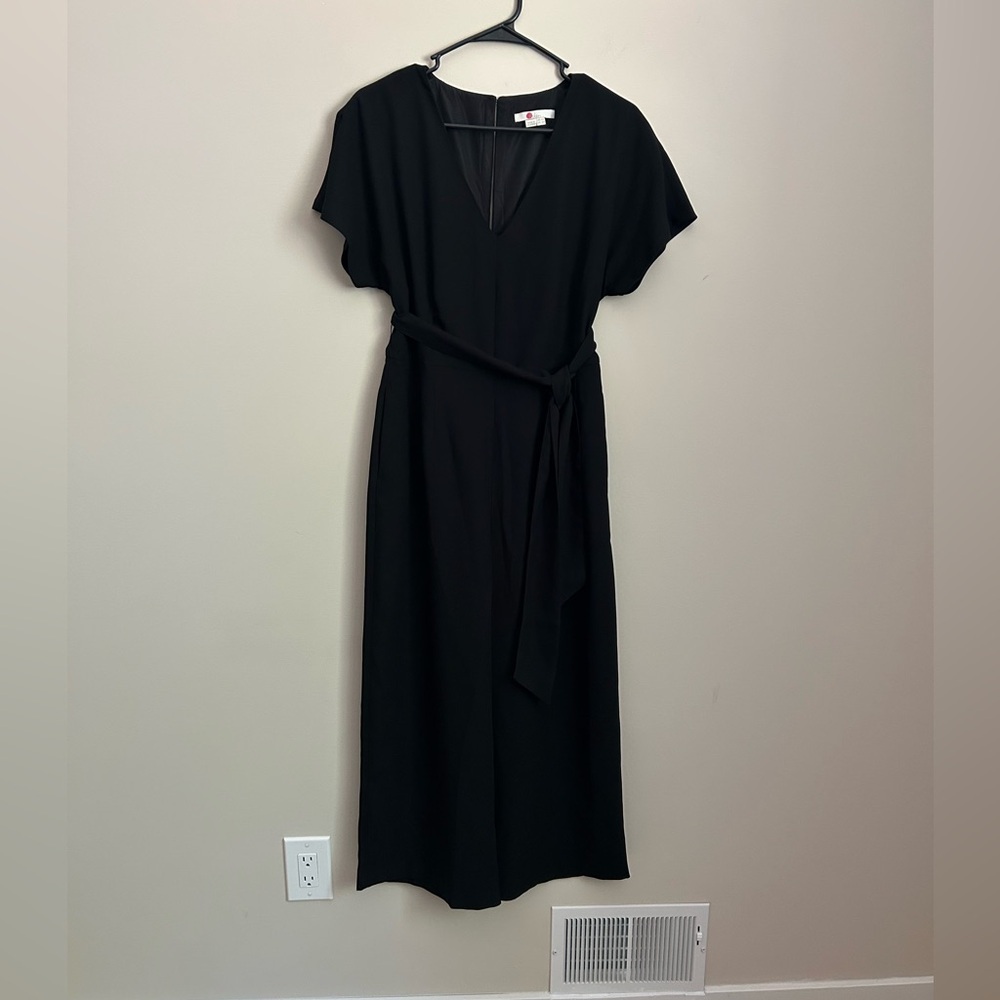 Boden Romilly Black Tie Waist Jumpsuit Size 6
